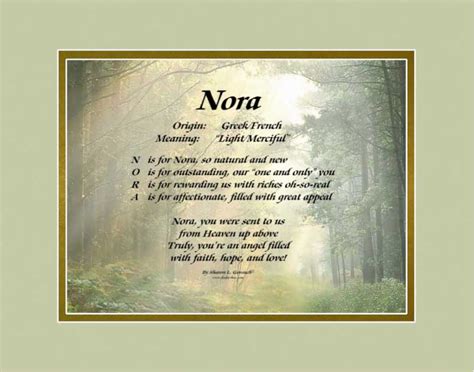 Nora Girls Name Meaning Origin And Popularity Lindseyboo