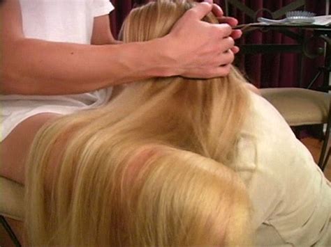 Very Long Silky Blonde Hair