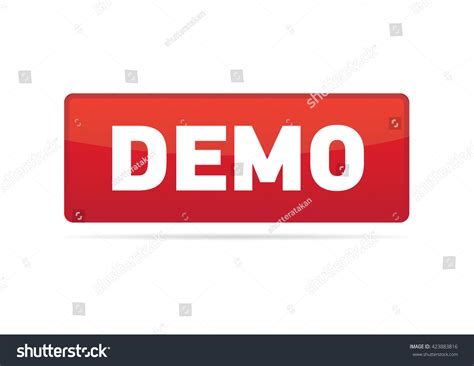 Demo Button Stock Vector 423883816 Shutterstock
