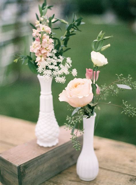 Romantic And Natural Cape Cod Wedding Wedding Centerpieces