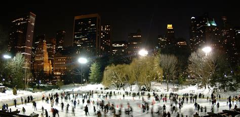 Ice Skating At Wollman Rink In Central Park