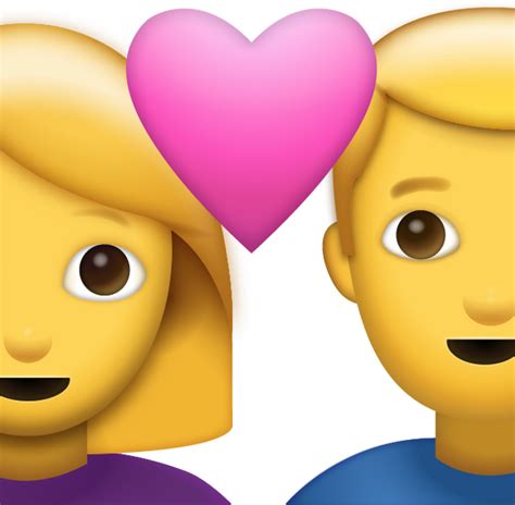 Couple With Heart Emoji [free Download Iphone Emojis] Emoji Island