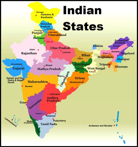 India States Literal English Meanings Of Indian State Names India