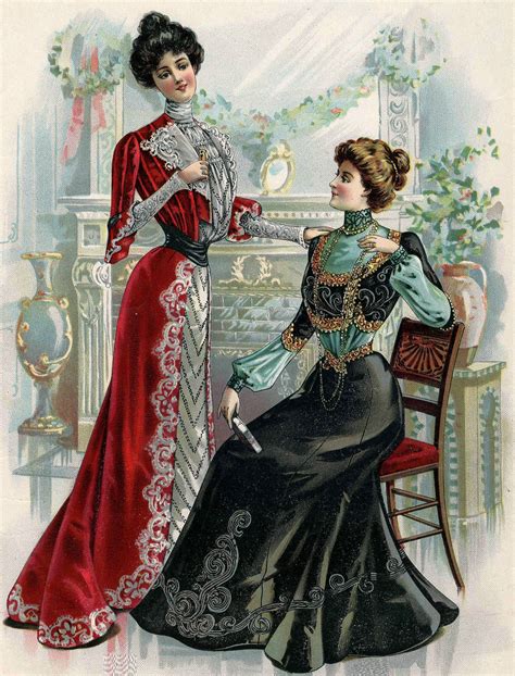 Victorian Fashion 1900 Vintage Gowns Mode Vintage Vintage Ladies