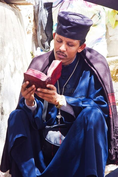 Ethiopian Preacher Praying Editorial Photography Image Of People