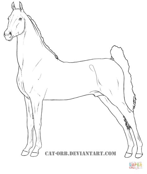 Some of the color/informational pages on. American Saddlebred coloring page | Free Printable ...