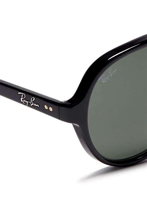 Lyst Ray Ban Acetate Aviator Sunglasses In Black For Men