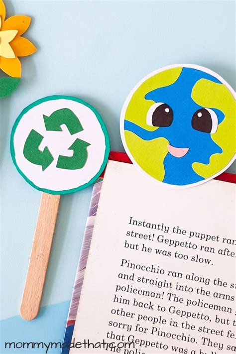 Earth Day Bookmark Craft With Free Printable Templates