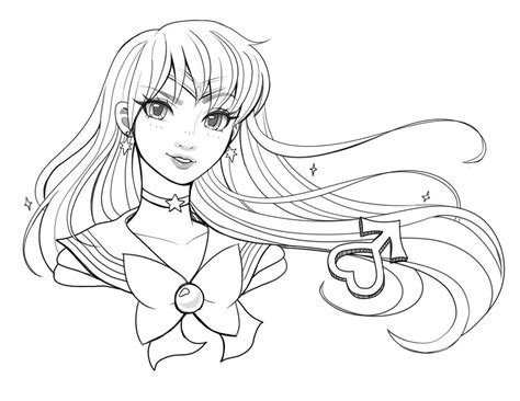 There are many free sailor moon coloring page in sailor moon coloring pages. Sailor Mars free coloring page / lineart by jemajema on ...