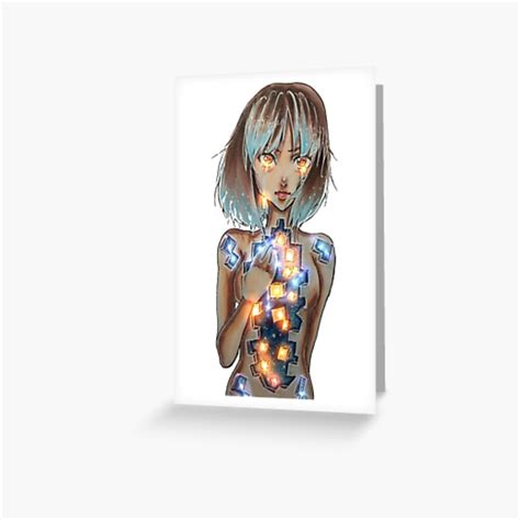 Hot Anime Girl Greeting Card By Bizzleapparel Redbubble