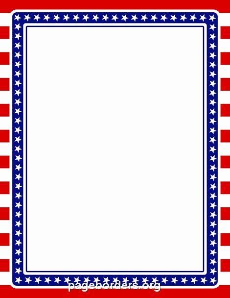 Patriotic Borders For Word Documents New Printable Stars And Stripes