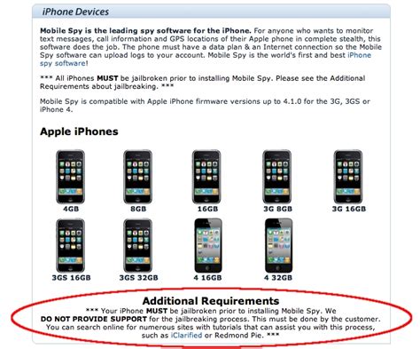 What is the best iphone spy software without jailbreaking? Mobile Spy App Available for iPhone 4, Requires Jailbreak