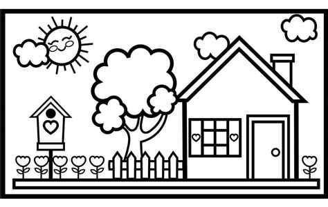 Free Easy To Print House Coloring Pages House Colouri Vrogue Co