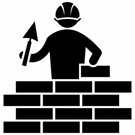 Bricklayer Builder Construction Masonry Worker Icon Download On