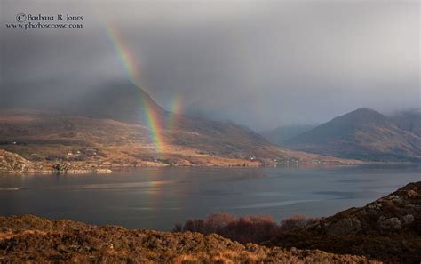 Reflection Rainbow Torridon North West Highlands Of Scotland