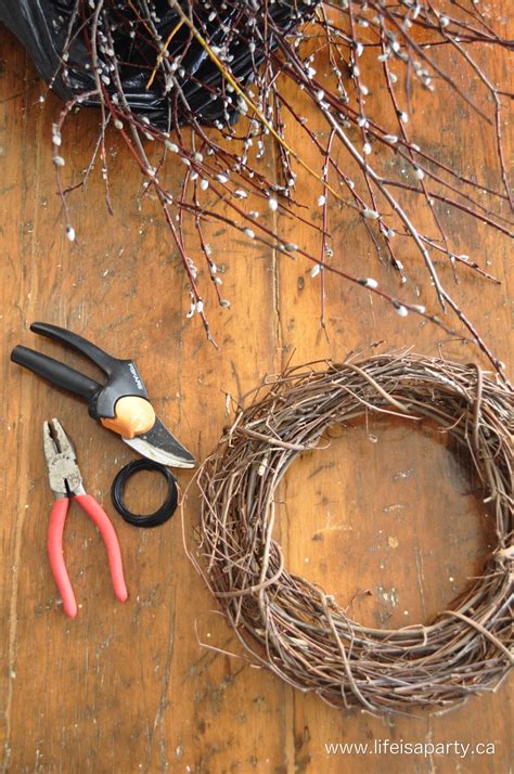 How To Make A Pussy Willow Spring Wreath