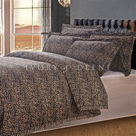 The Comforter Is Made Up In Leopard Print