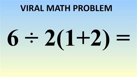 Question of the day : This Math Equation Is Breaking The Internet: Can You Solve It?
