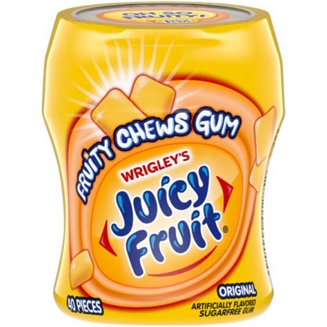 Juicy Fruit Fruity Chews Original Sugar Free Bulk Chewing Gum 40 Ct