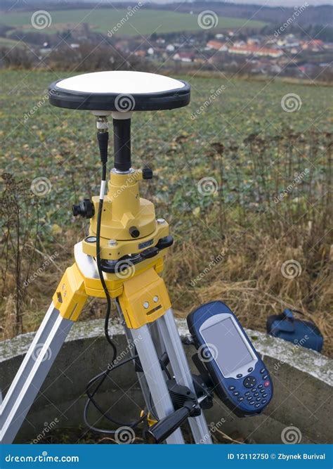 Geodetic Gps Stock Photo Image Of Geodetic Device Positioning 12112750