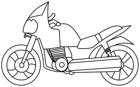 Transportation coloring pages for kids are a perfect preschool activity. Motorcycle coloring pages to download and print for free