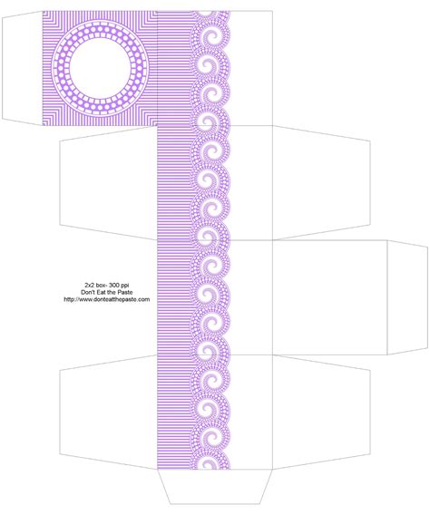 Dont Eat The Paste Spirals Dots And Stripes Printable T Box In 4