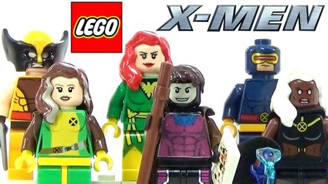 lego marvel x men collection custom rogue and gambit minifigures