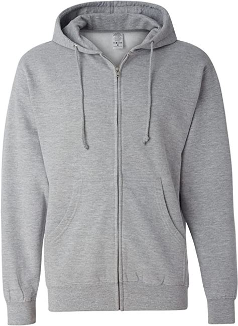 Independent Trading Co Mens Midweight Full Zip Hooded Sweatshirt Ss4500z At Amazon Men’s