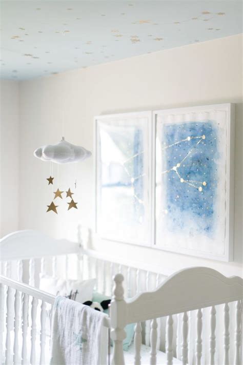 Diy Constellation Art Night Nursery Space Nursery Nursery Design