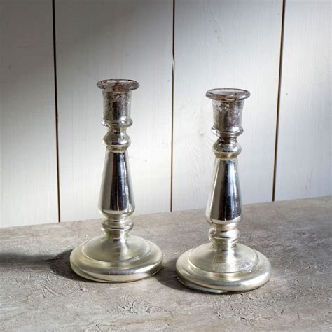 Pair Of Antique Mercury Candlesticks › Puckhaber Decorative Antiques