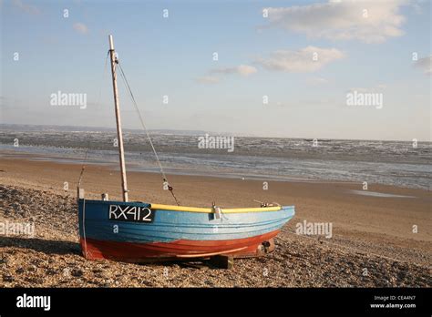 Traditional Fishing Boats On The Beach In Kent Uk Stock Photo Alamy