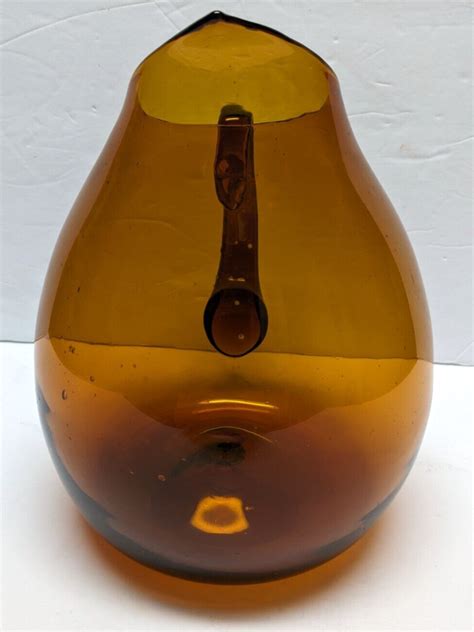 Wow 1953 Vintage Blenko Art Glass Pitcher Winslow Anderson 970 Honey Ebay