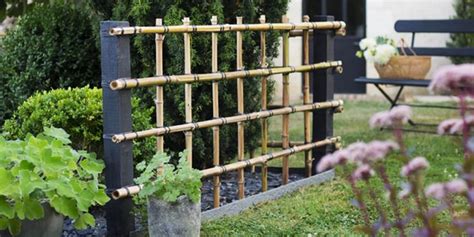 Fabriquer Une Palissade En Bambou Pour Le Jardin Cloture Bambou