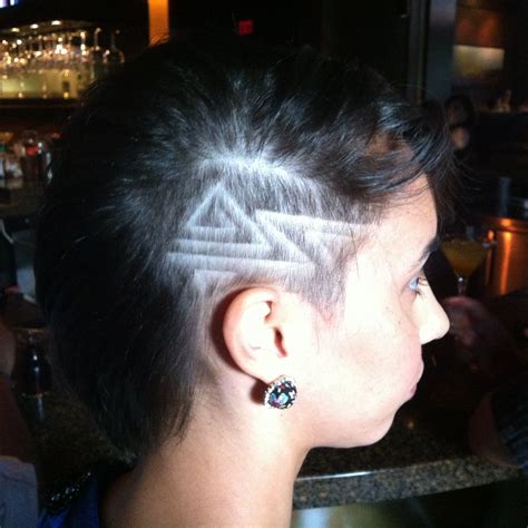 There are short shaved haircuts for ladies with short shaved hairstyles, and styles that feature a shaved nape, or shaved sides. Shaved Designs - Lesbian Arts