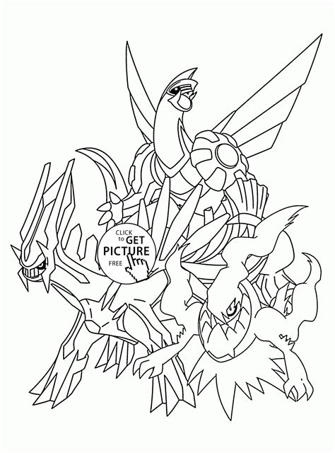 Legendary Pokemon Coloring Pages Printable Customize And Print