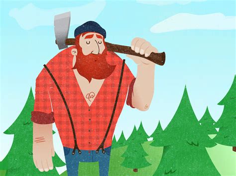 Lumberjack By Jonathan Averstedt Lumberjack Beard Lumberjack Print Lumbersexual Woodsman Red