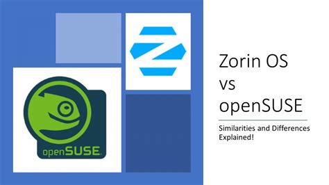 Zorin Os Vs Opensuse Similarities And Differences Embedded Inventor