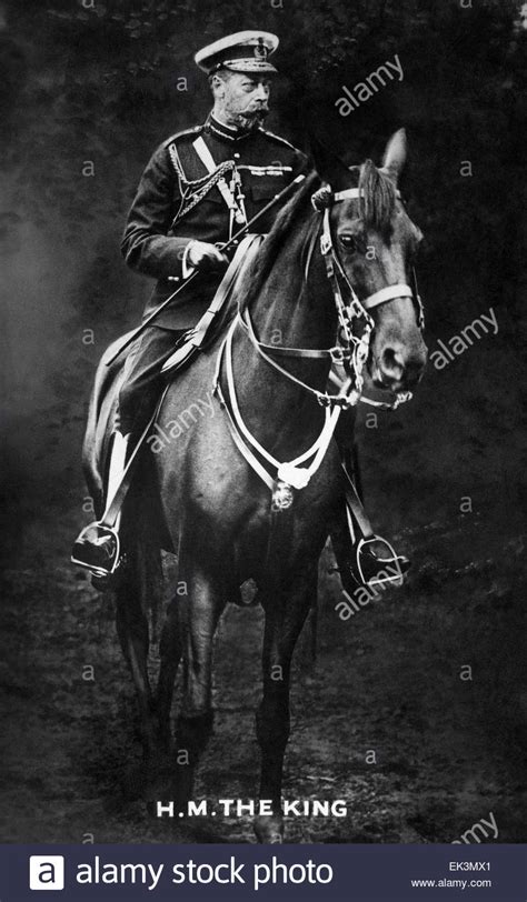King George V Of United Kingdom Portrait On Horse Circa