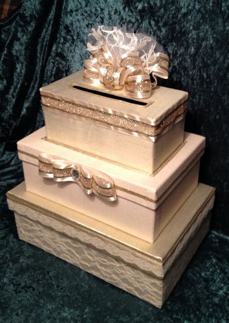 Wedding Card Boxgold Wedding Card Boxwedding Card Box With Etsy In
