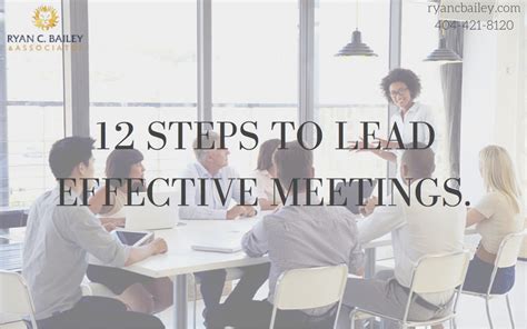 12 Steps To Lead Effective Meetings — Liros Group