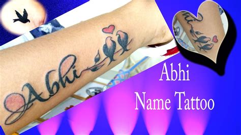 Share More Than 55 Abhishek Name Tattoo In Cdgdbentre