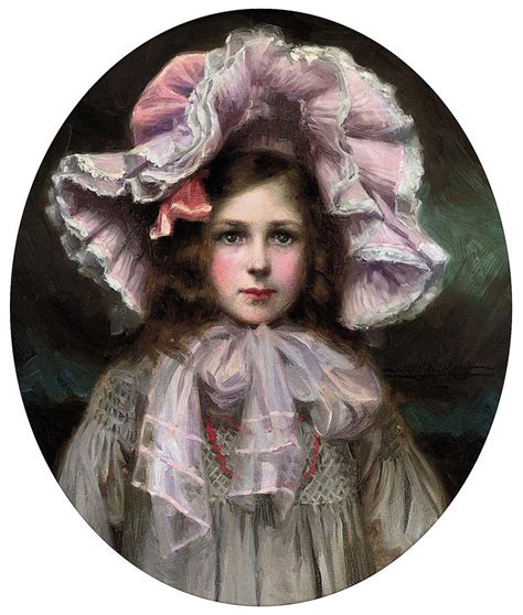 Arthur Herbert Buckland Fl1895 1927 Portrait Of Dorothy Carr