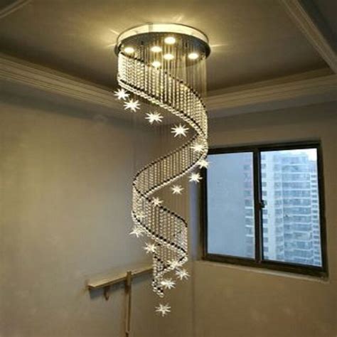 LED Staircase Chandelier LED E27 Modern Minimalist Nordic Villa Indoor