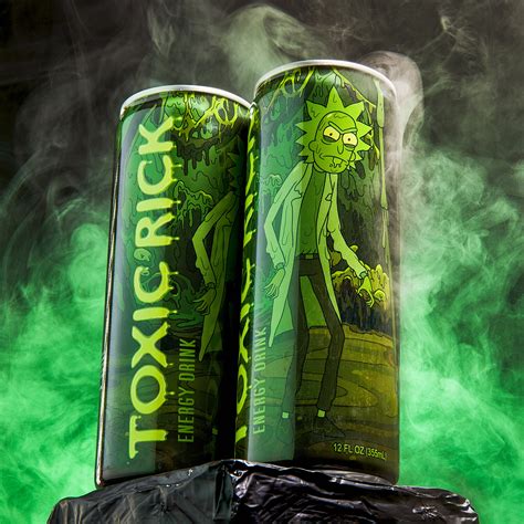 Toxic Rick Energy Drink 12 Cans 12 Oz Each Power Boosting