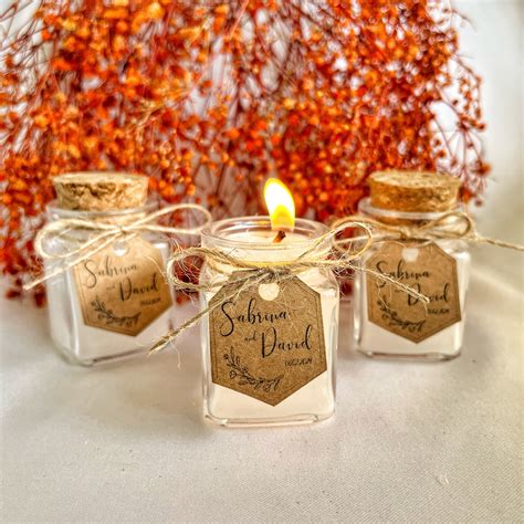 Rustic Wedding Candle - Etsy