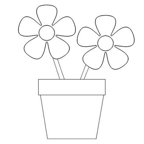 Use the same color for all of the border designs if you want the pots to look as if they are part of the same group. Flower pot coloring page - Coloring pages for kids