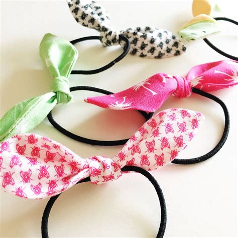 How To Make Knotted Hair Ties Hair Ties Diy Hair Ties Bow Tutorial