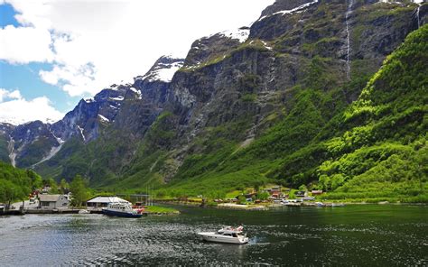 Wallpaper Landscape Boat Bay Lake Nature Vehicle River Fjord