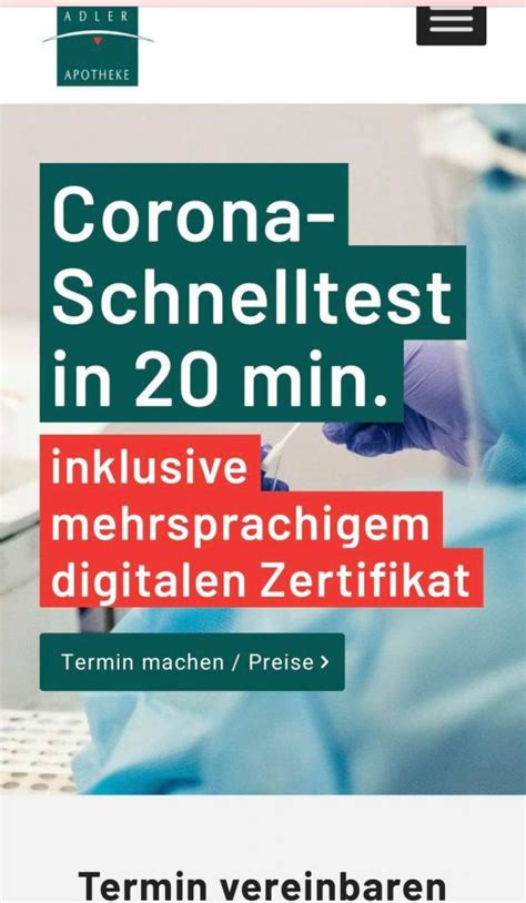 According to the tense situation. Wir bauen ein Corona-Schnelltestcenter auf! - Adler ...