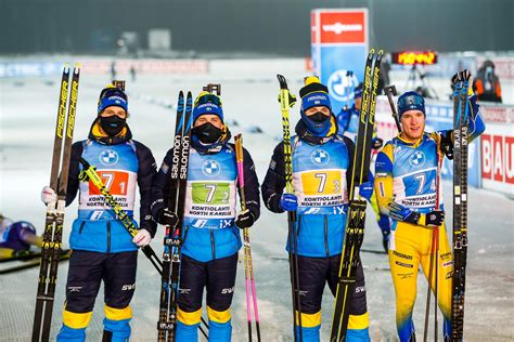 Шведский лыжник преодолел дистанцию за 24. Sverige tvåa bakom Norge på stafetten i Kontiolahti - Langd.se